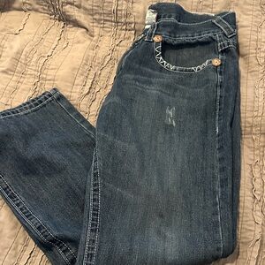 True Religion Dark Blue Straight Leg Jeans